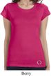Ladies Yoga Shirt Enso Bottom Print Longer Length Tee T-Shirt