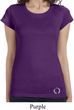 Ladies Yoga Shirt Enso Bottom Print Longer Length Tee T-Shirt