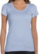 Ladies Yoga Shirt Enso Bottom Print Scoop Neck Tee T-Shirt
