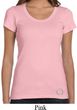 Ladies Yoga Shirt Enso Bottom Print Scoop Neck Tee T-Shirt
