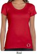 Ladies Yoga Shirt Enso Bottom Print Scoop Neck Tee T-Shirt