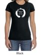 Ladies Yoga Shirt Enso Happiness Crewneck Tee T-Shirt