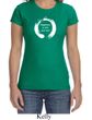 Ladies Yoga Shirt Enso Happiness Crewneck Tee T-Shirt
