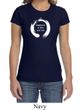 Ladies Yoga Shirt Enso Happiness Crewneck Tee T-Shirt