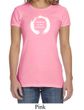 Ladies Yoga Shirt Enso Happiness Crewneck Tee T-Shirt