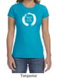 Ladies Yoga Shirt Enso Happiness Crewneck Tee T-Shirt