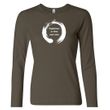Ladies Yoga Shirt Enso Happiness Long Sleeve Tee T-Shirt