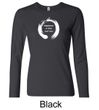 Ladies Yoga Shirt Enso Happiness Long Sleeve Tee T-Shirt