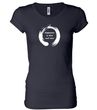 Ladies Yoga Shirt Enso Happiness Longer Length Tee T-Shirt