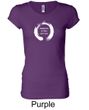 Ladies Yoga Shirt Enso Happiness Longer Length Tee T-Shirt