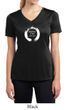 Ladies Yoga Shirt Enso Happiness Moisture Wicking V-neck Tee T-Shirt