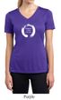 Ladies Yoga Shirt Enso Happiness Moisture Wicking V-neck Tee T-Shirt