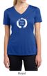 Ladies Yoga Shirt Enso Happiness Moisture Wicking V-neck Tee T-Shirt