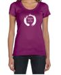 Ladies Yoga Shirt Enso Happiness Scoop Neck Tee T-Shirt