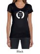 Ladies Yoga Shirt Enso Happiness Scoop Neck Tee T-Shirt