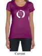 Ladies Yoga Shirt Enso Happiness Scoop Neck Tee T-Shirt