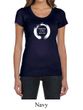Ladies Yoga Shirt Enso Happiness Scoop Neck Tee T-Shirt