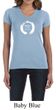 Ladies Yoga Shirt Enso Happiness V-neck Tee T-Shirt