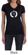 Ladies Yoga Shirt Enso Happiness V-neck Tee T-Shirt