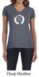 Ladies Yoga Shirt Enso Happiness V-neck Tee T-Shirt