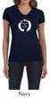 Ladies Yoga Shirt Enso Happiness V-neck Tee T-Shirt