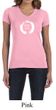 Ladies Yoga Shirt Enso Happiness V-neck Tee T-Shirt