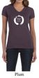 Ladies Yoga Shirt Enso Happiness V-neck Tee T-Shirt