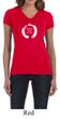 Ladies Yoga Shirt Enso Happiness V-neck Tee T-Shirt