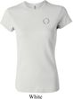 Ladies Yoga Shirt Enso Pocket Print Crewneck Tee T-Shirt