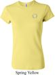 Ladies Yoga Shirt Enso Pocket Print Crewneck Tee T-Shirt