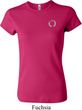 Ladies Yoga Shirt Enso Pocket Print Crewneck Tee T-Shirt
