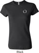 Ladies Yoga Shirt Enso Pocket Print Crewneck Tee T-Shirt