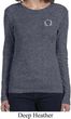 Ladies Yoga Shirt Enso Pocket Print Long Sleeve Tee T-Shirt
