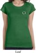 Ladies Yoga Shirt Enso Pocket Print Longer Length Tee T-Shirt