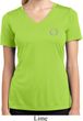 Ladies Yoga Shirt Enso Pocket Print Moisture Wicking V-neck Tee