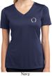 Ladies Yoga Shirt Enso Pocket Print Moisture Wicking V-neck Tee