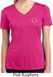 Ladies Yoga Shirt Enso Pocket Print Moisture Wicking V-neck Tee