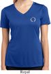 Ladies Yoga Shirt Enso Pocket Print Moisture Wicking V-neck Tee