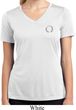Ladies Yoga Shirt Enso Pocket Print Moisture Wicking V-neck Tee