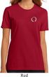 Ladies Yoga Shirt Enso Pocket Print Organic Tee T-Shirt