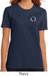Ladies Yoga Shirt Enso Pocket Print Organic Tee T-Shirt