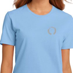 Ladies Yoga Shirt Enso Pocket Print Organic Tee T-Shirt