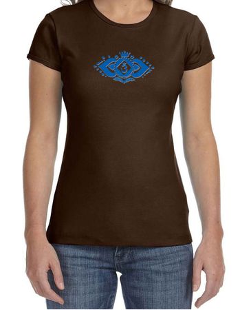 Ladies Yoga Shirt Floral Ajna Crewneck Tee T-Shirt