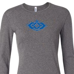 Ladies Yoga Shirt Floral Ajna Long Sleeve Tee T-Shirt