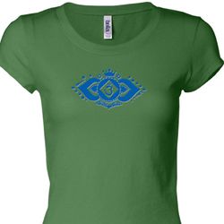 Ladies Yoga Shirt Floral Ajna Longer Length Tee T-Shirt