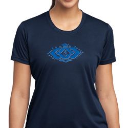 Ladies Yoga Shirt Floral Ajna Moisture Wicking Tee T-Shirt