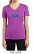Ladies Yoga Shirt Floral Ajna Moisture Wicking V-neck Tee T-Shirt