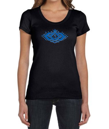 Ladies Yoga Shirt Floral Ajna Scoop Neck Tee T-Shirt