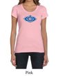 Ladies Yoga Shirt Floral Ajna Scoop Neck Tee T-Shirt