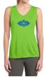 Ladies Yoga Shirt Floral Ajna Sleeveless Moisture Wicking Tee T-Shirt